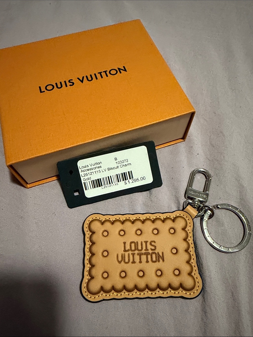 Louis Vuitton Biscuit Key Holder Charm
